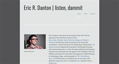 Desktop Screenshot of listendammit.com